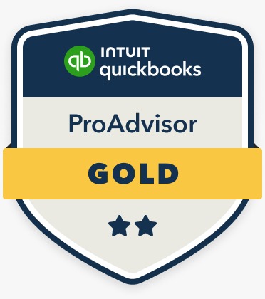 Intuit QuickBooks ProAdvisor badge — Gold tier